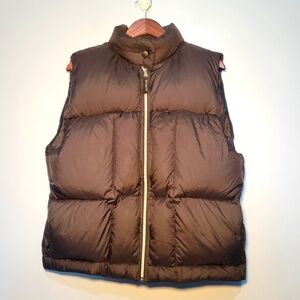 Coaco New York Sz Medium Black Duck Down & Feather Puffer Vest Full Zip Closure‎